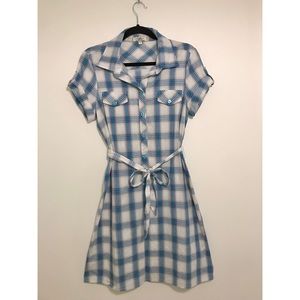 Plaid Button Down Dress
